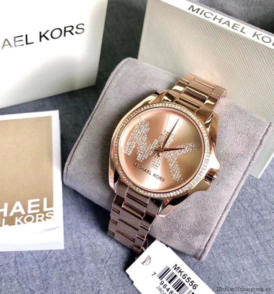 first copy Michael Kors MK6555 Bradshaw Pave Crystal Bezel Rose Gold