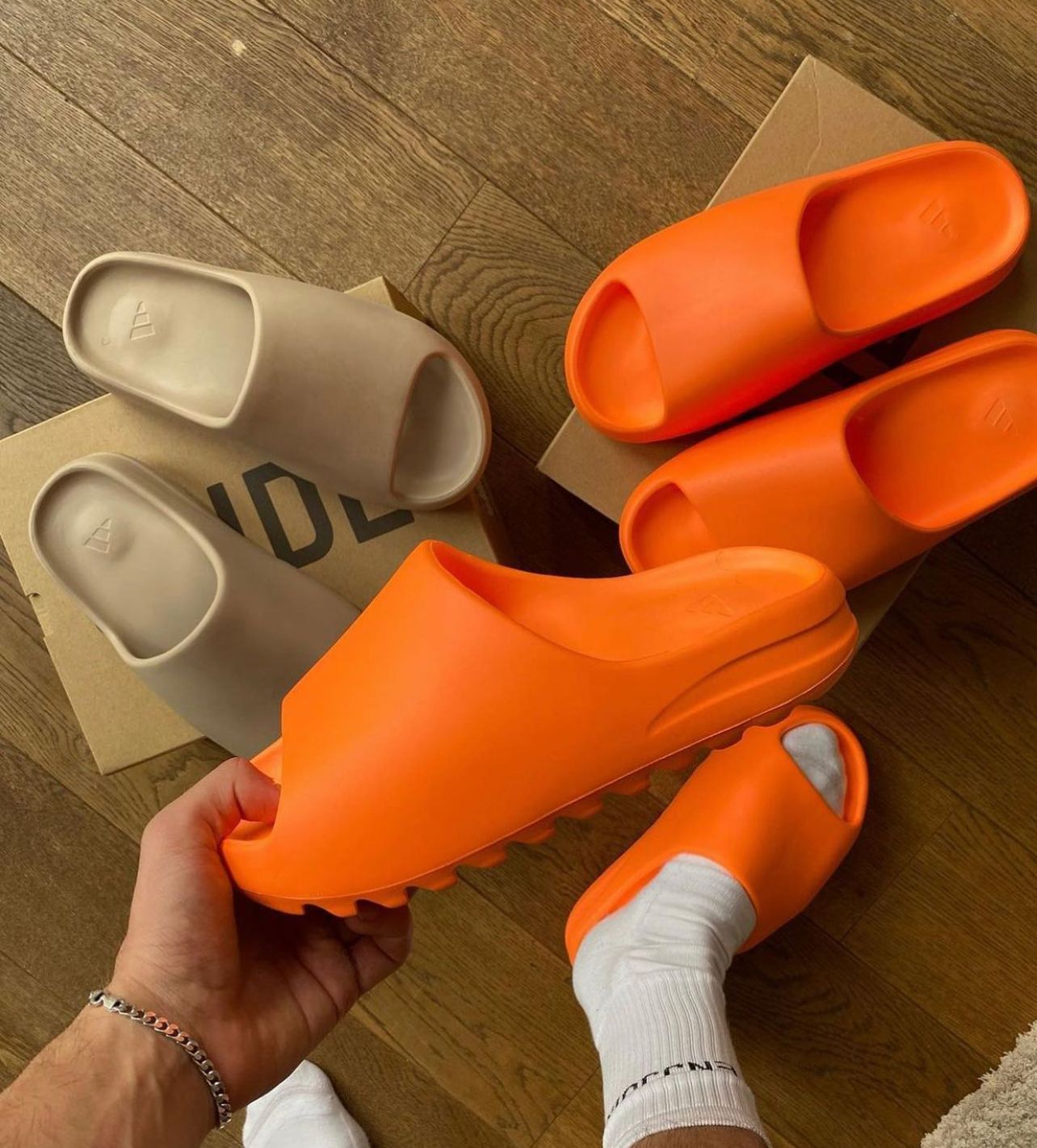 first copy Adidas Yeezy Slides Enflame Orange