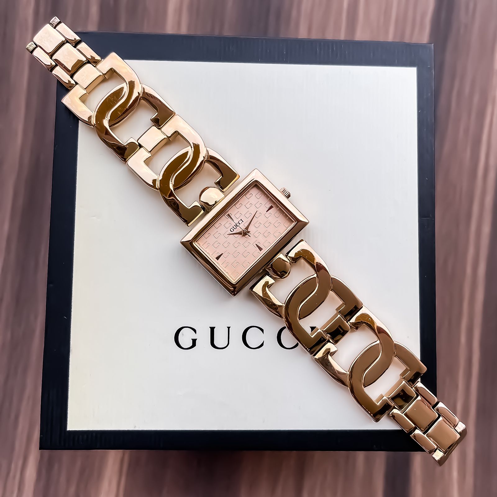 first copy Gucci Elegant Rose Gold Bracelet Watch