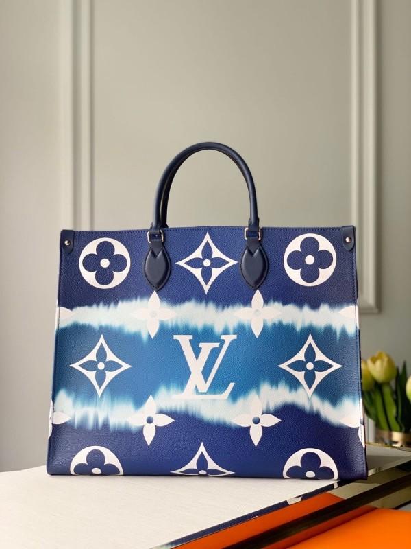first copy LOUIS VUITTON ESCALE ONTHEGO GM BLUE WHITE
