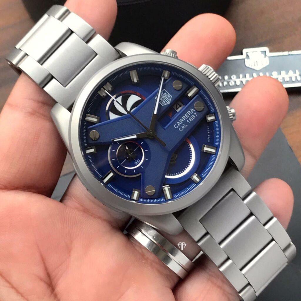 first copy TAG HEUER CR-7 "BLUE SILVER"