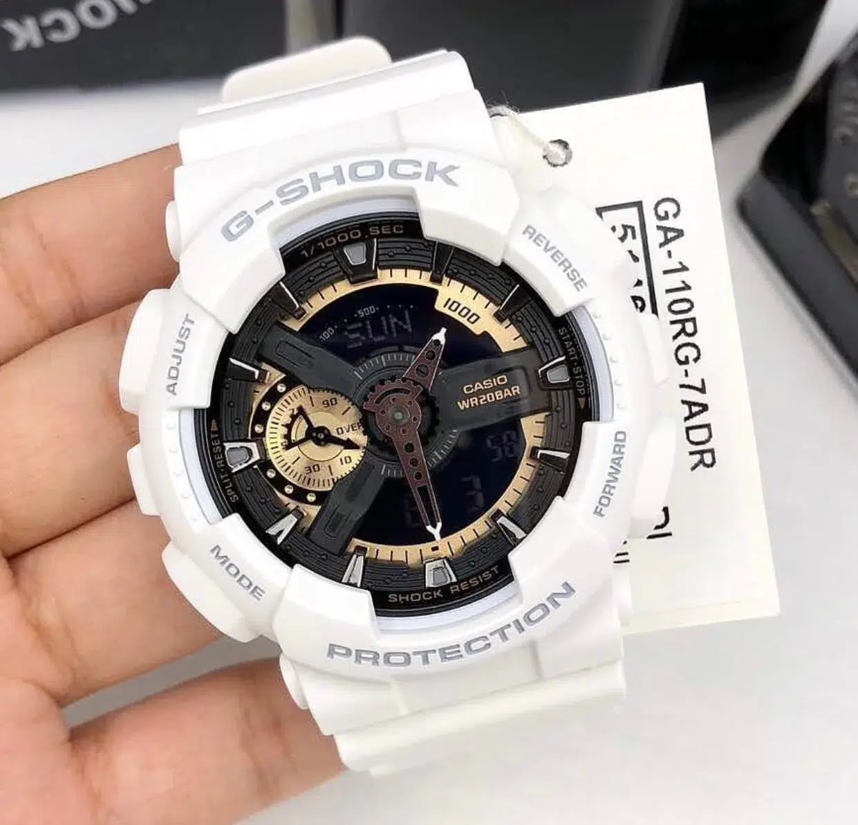 first copy G-SHOCK GM-110 "WHITE/ROSE GOLD"