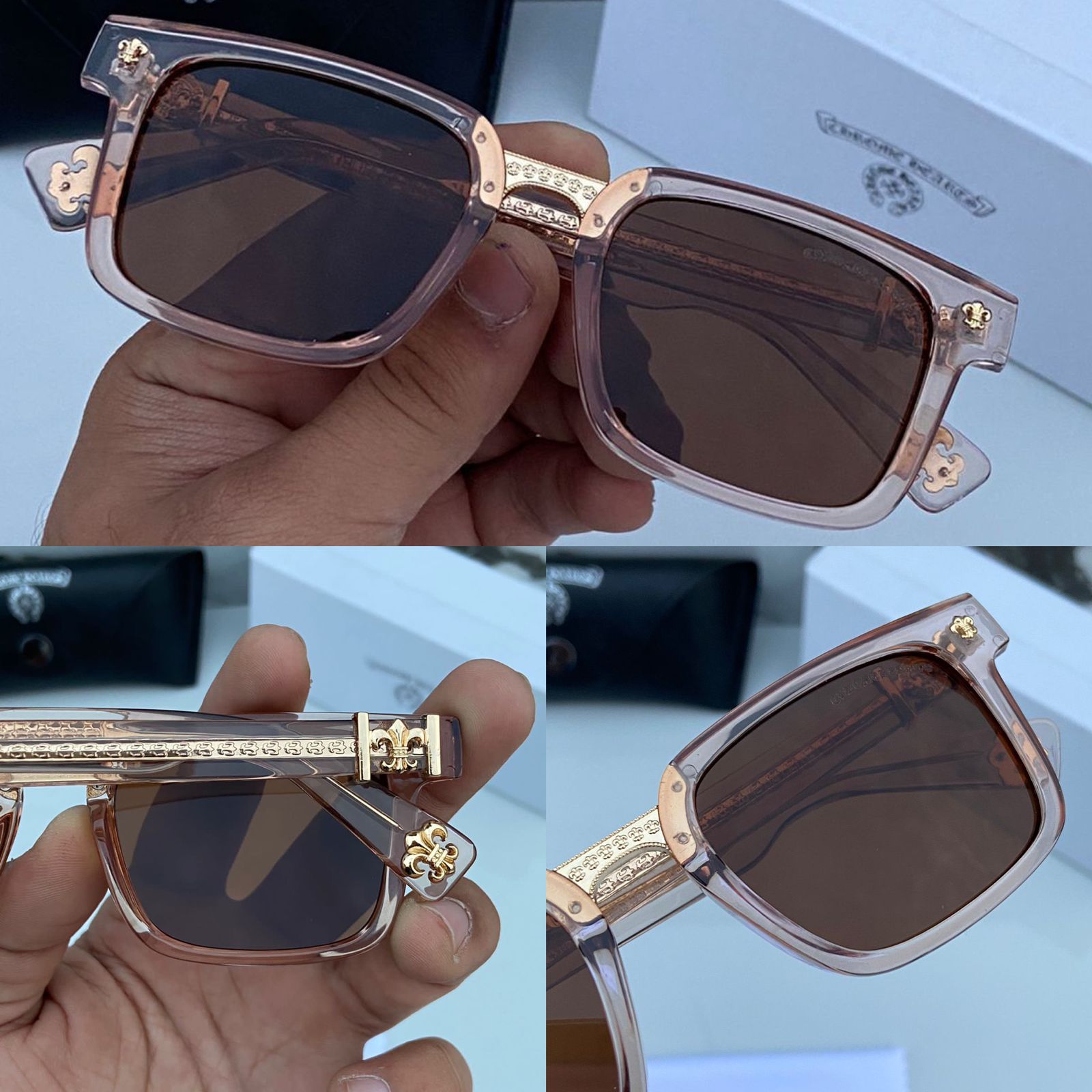first copy CHROME HEART PREMIUM SHADES WITH OG KIT