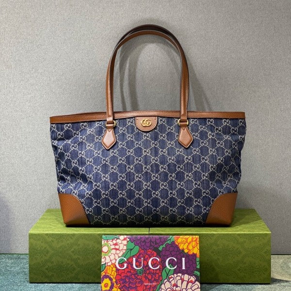 first copy Gucci Ophidia GG tote Bag BLUE