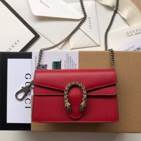 first copy Gucci Dionysus Ruby Red Leather Bag