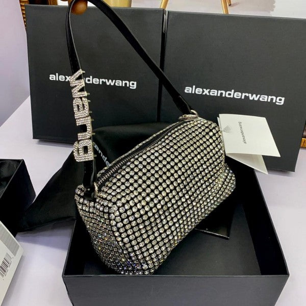 first copy ALEXANDER WANG Heiress Rhinestone Studded Party Bag