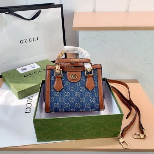 first copy Gucci Diana Denim Mini With Box