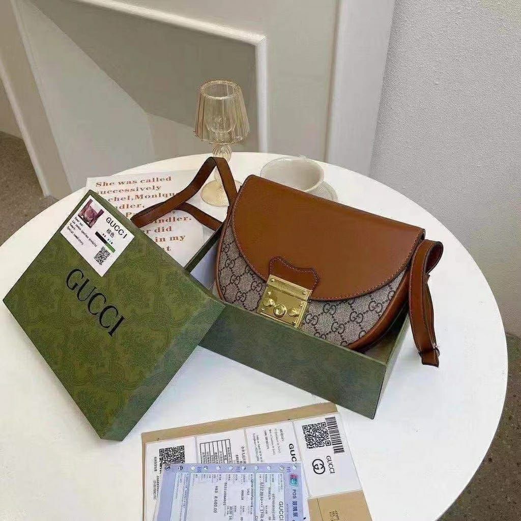 first copy Gucci Padlock Mini Round Hand Bag “Brown”