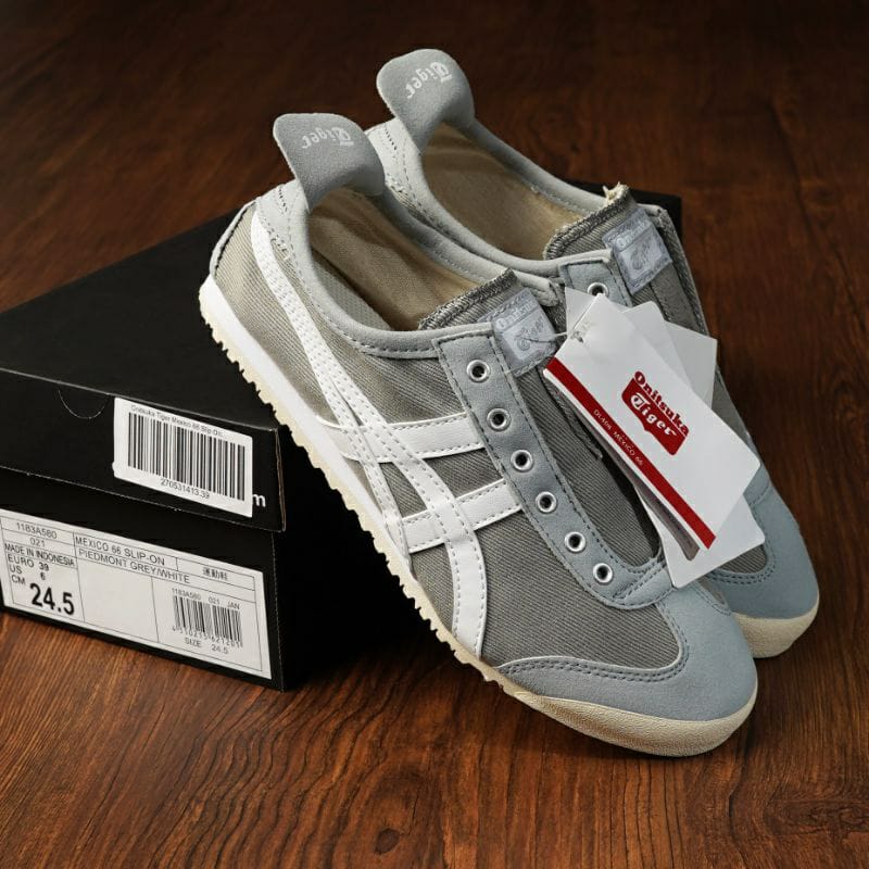First Copy Onitsuka Tiger Slip On Mexico 66 Grey