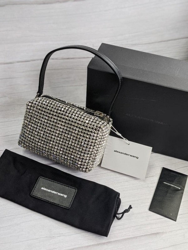 first copy ALEXANDER WANG Heiress Rhinestone Studded Party Bag