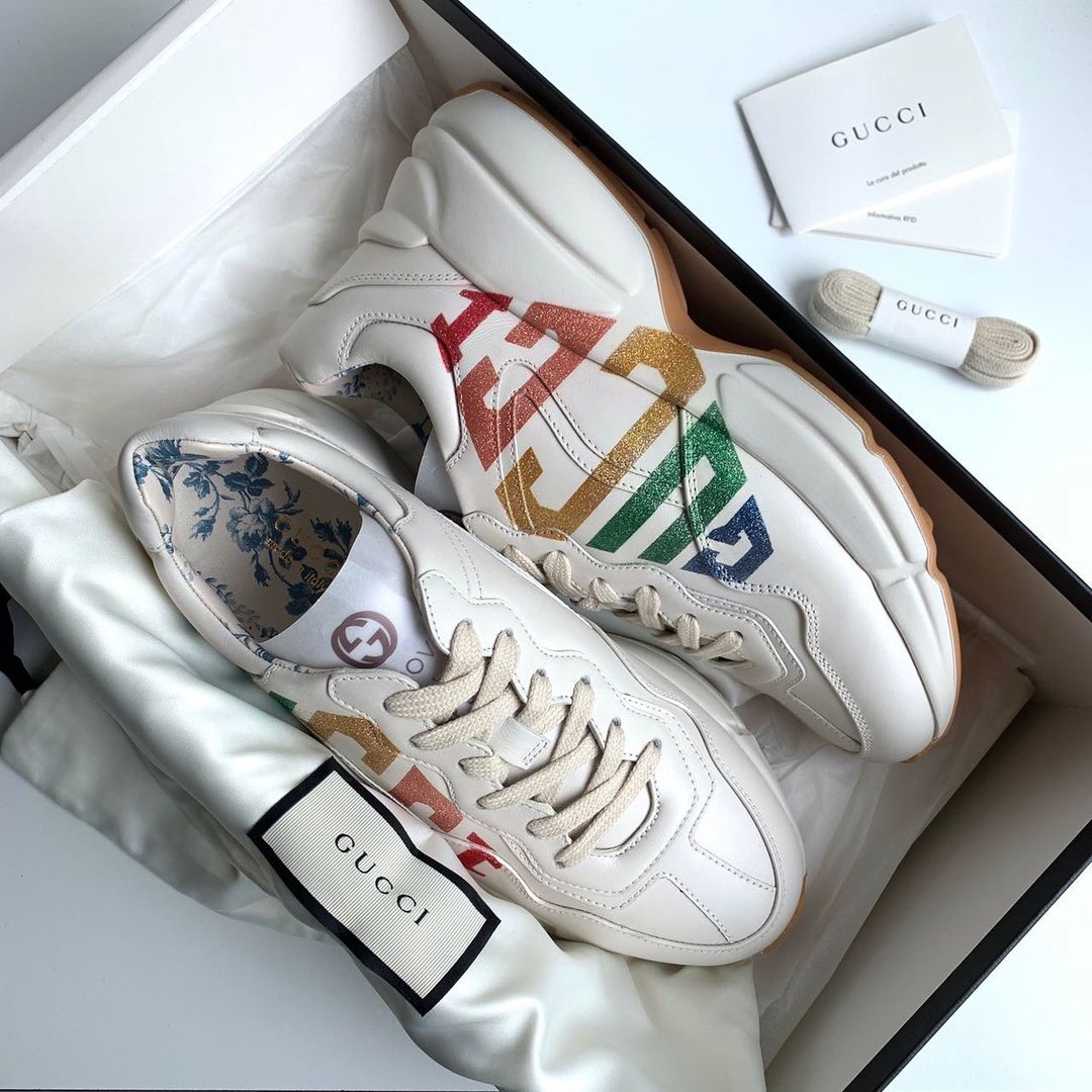 First Copy Gucci Rhyton Glitter For Men's Premium Sneaker
