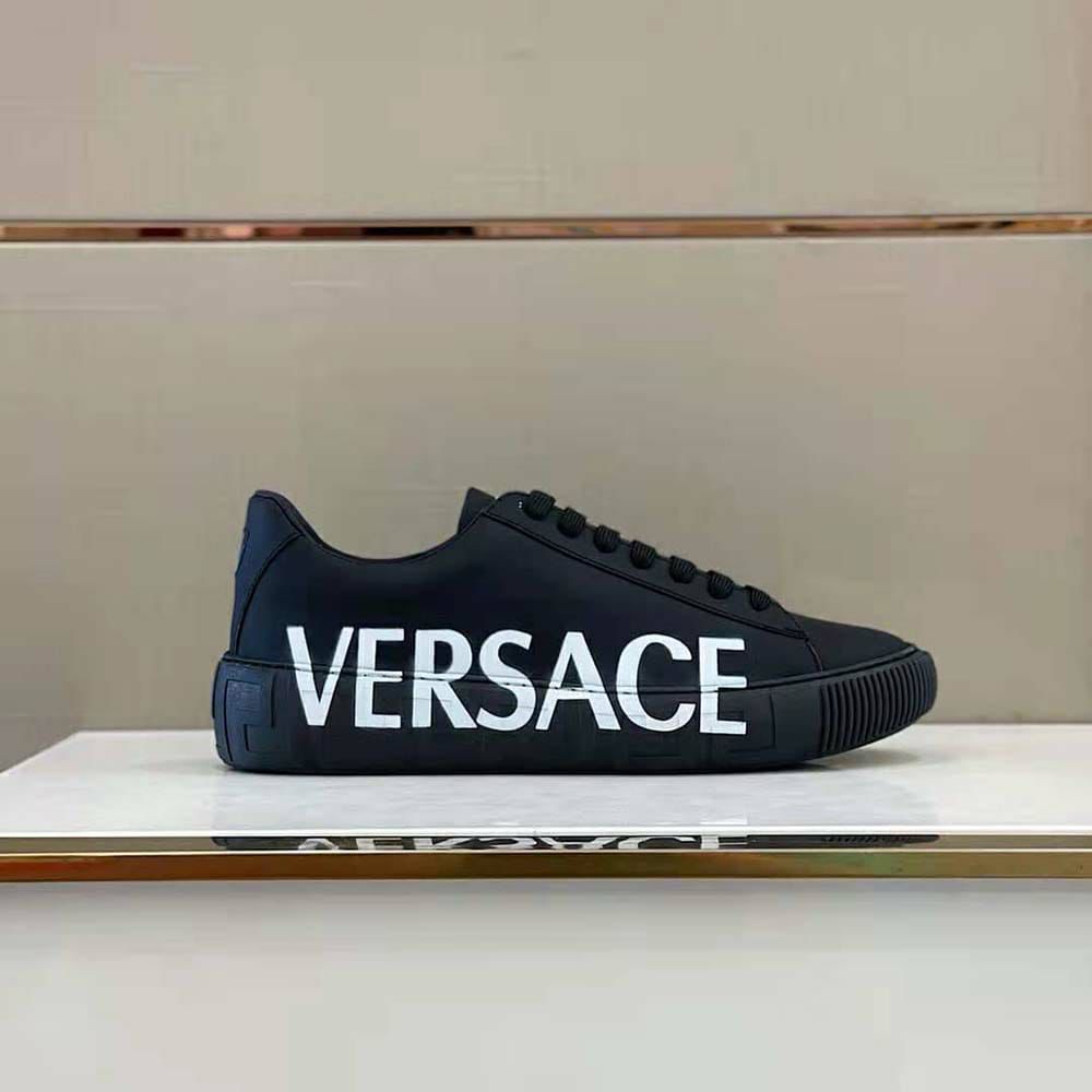 First Copy Versace_Greca Logo Black
