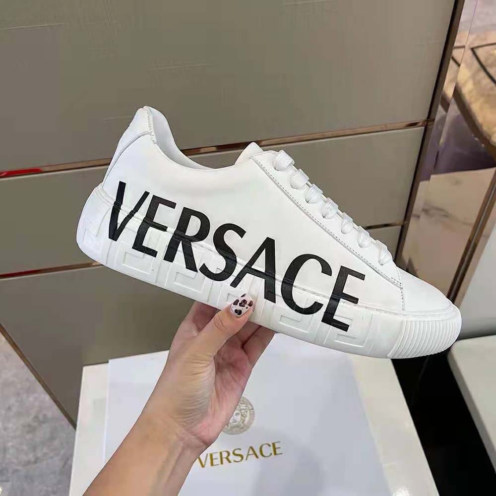 First Copy Versace_Greca Logo White