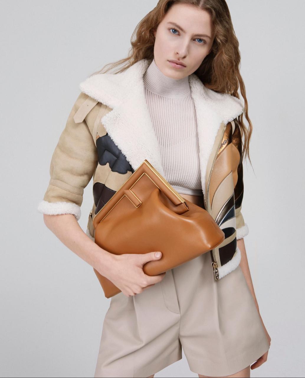 first copy Fendi First “Brown” Womens Handbag